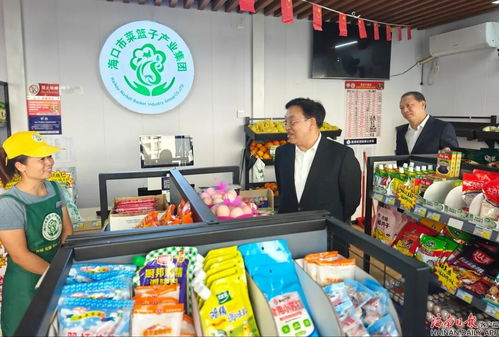 馮飛在?？诎翟L檢查安全生產與食用農產品市場供應